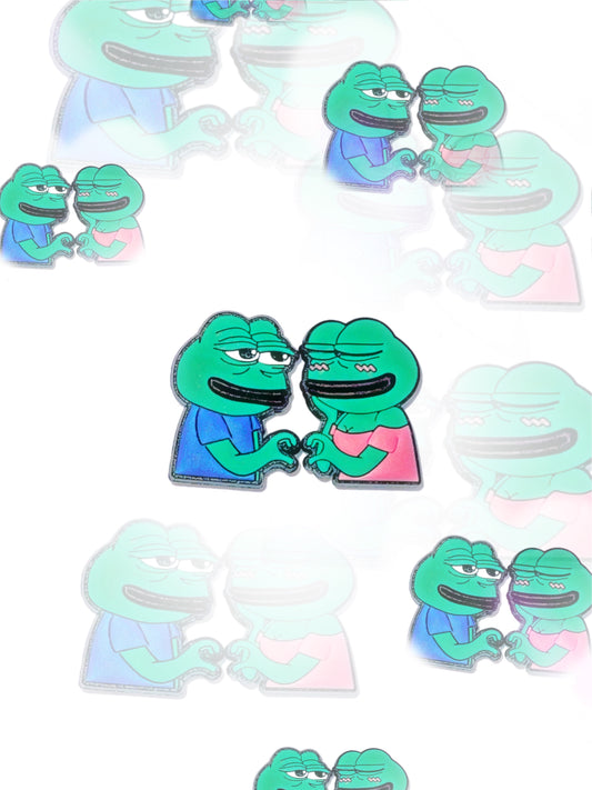 Turtle Couple croc charm