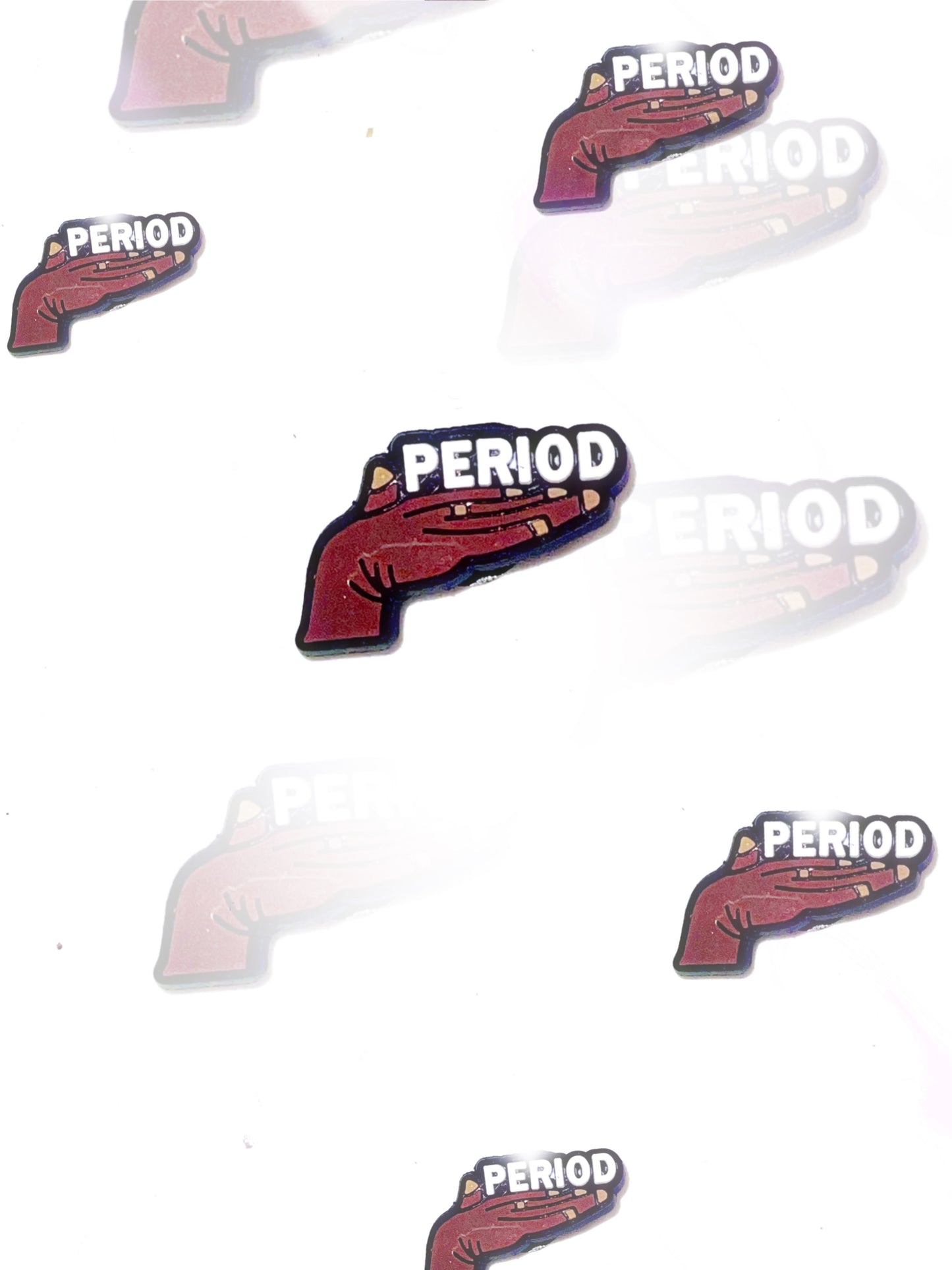 Period croc charm