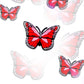 Butterfly croc charm