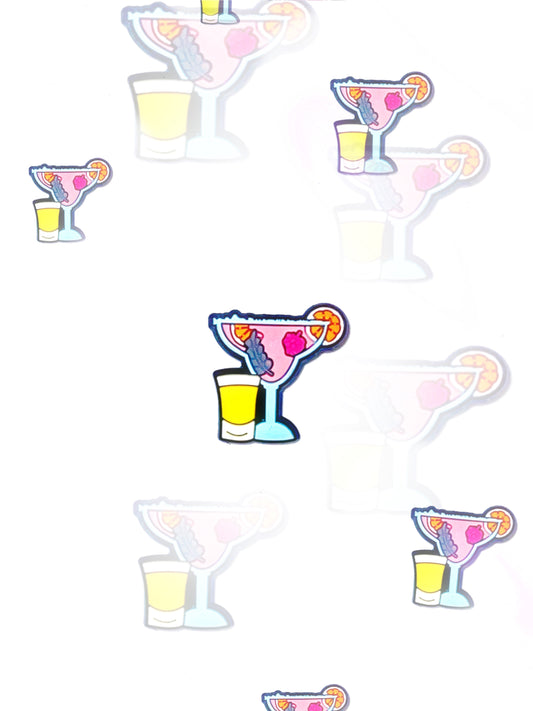 Shot + Cocktail croc charm