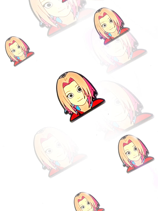 Sakura croc charm