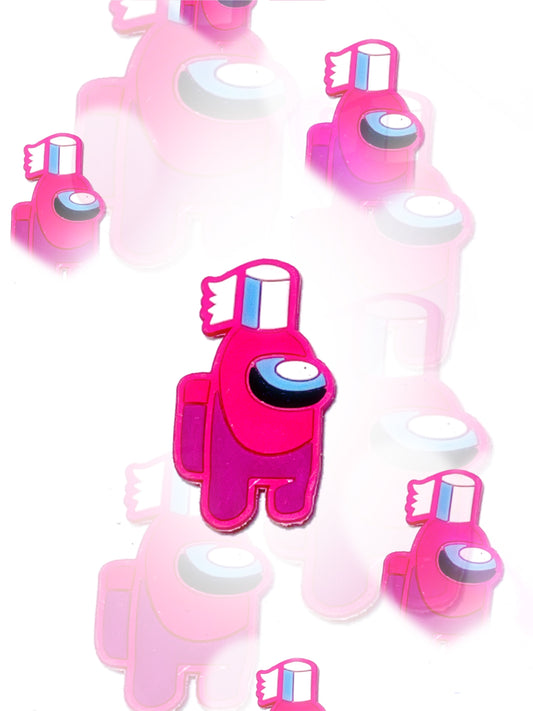 SUS - Pink croc charm