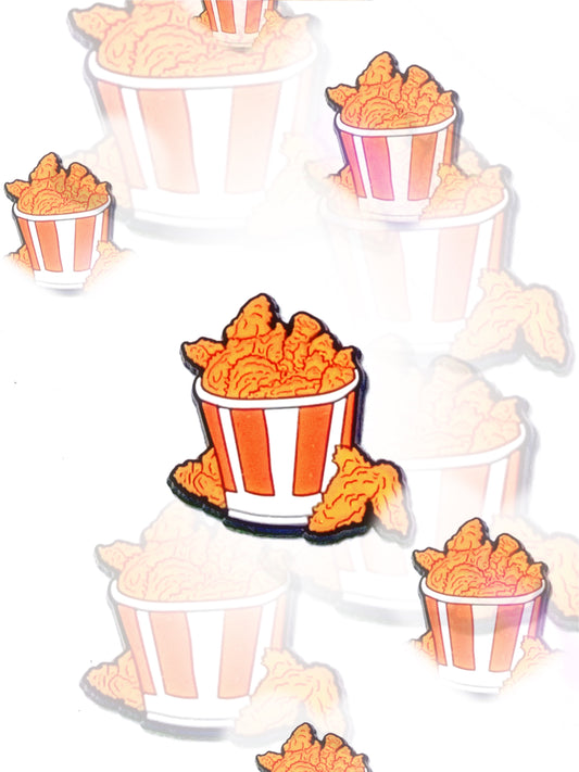 Bucket of Chicken croc charm
