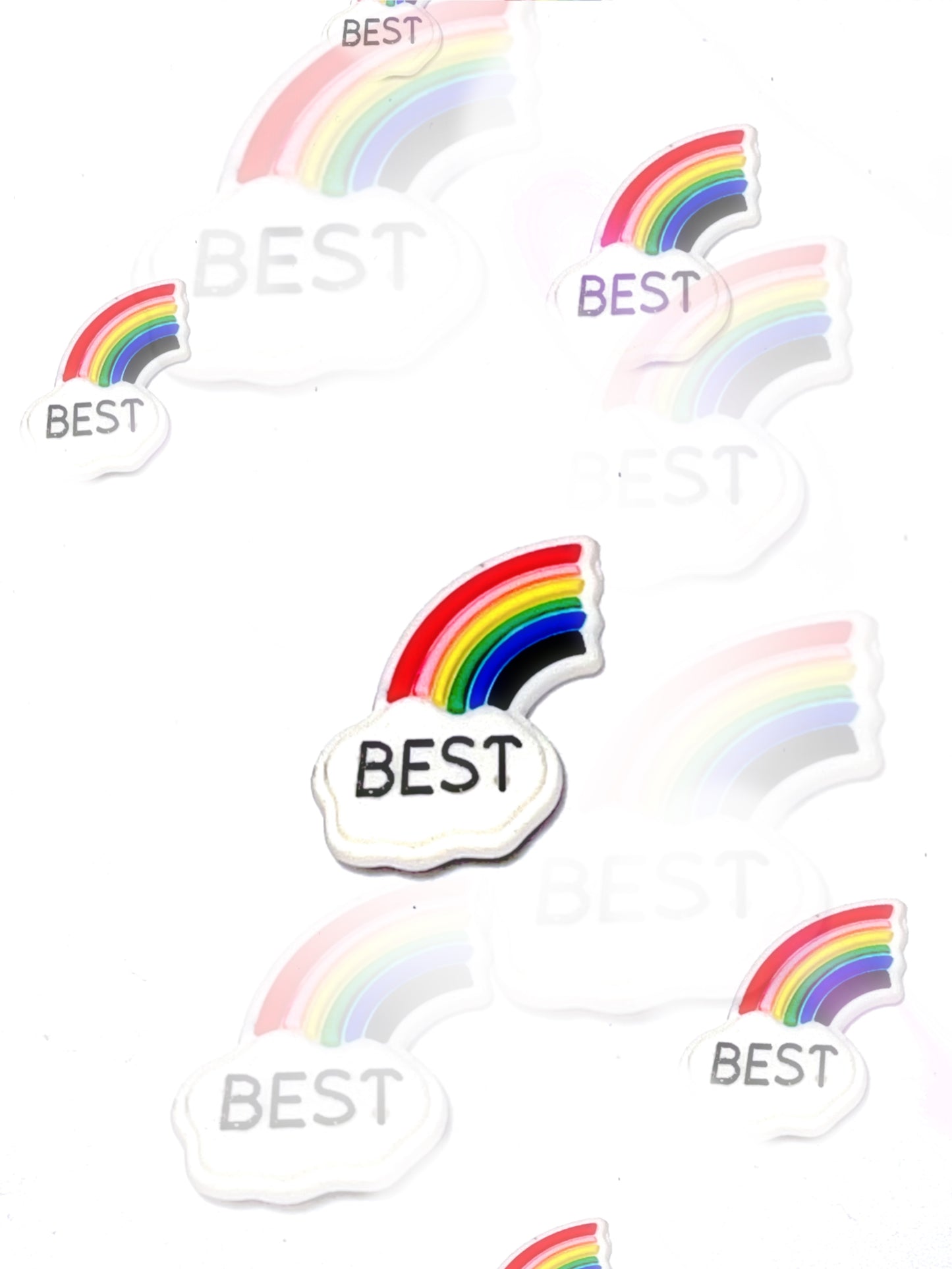 Best friends croc charm