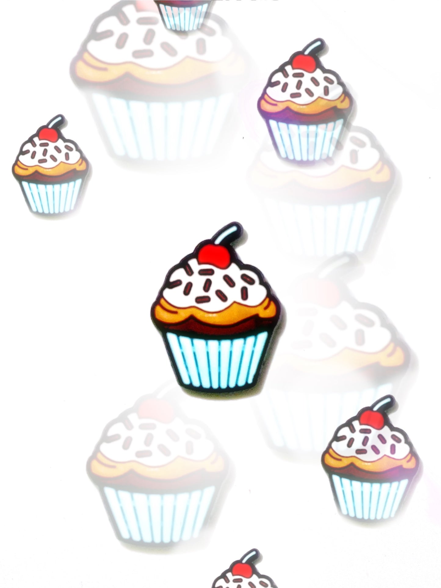 Cupcake croc charm