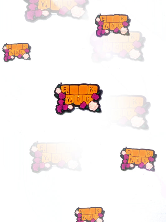 Fuck You croc charm