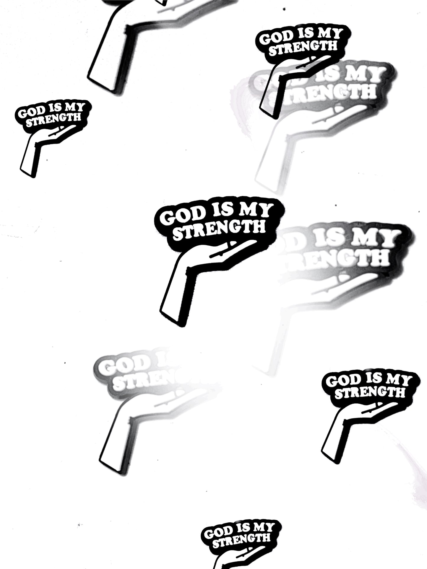 God is my Strength croc charm