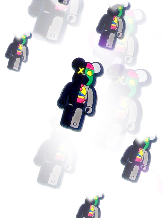 Kaws - Bear brick dissect croc charm