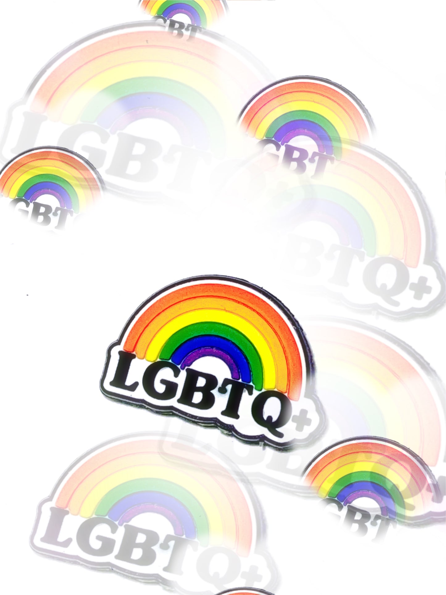 LGBTQ+ croc charm