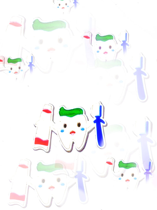 Dental hygiene croc charm