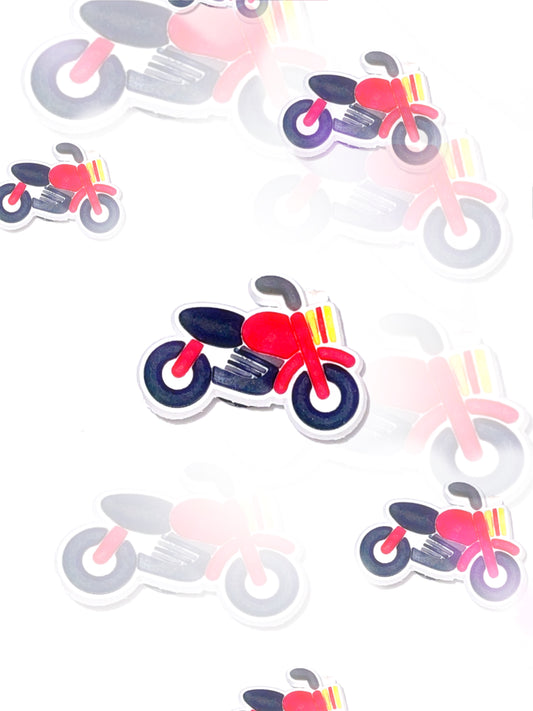 Motorbike croc charm