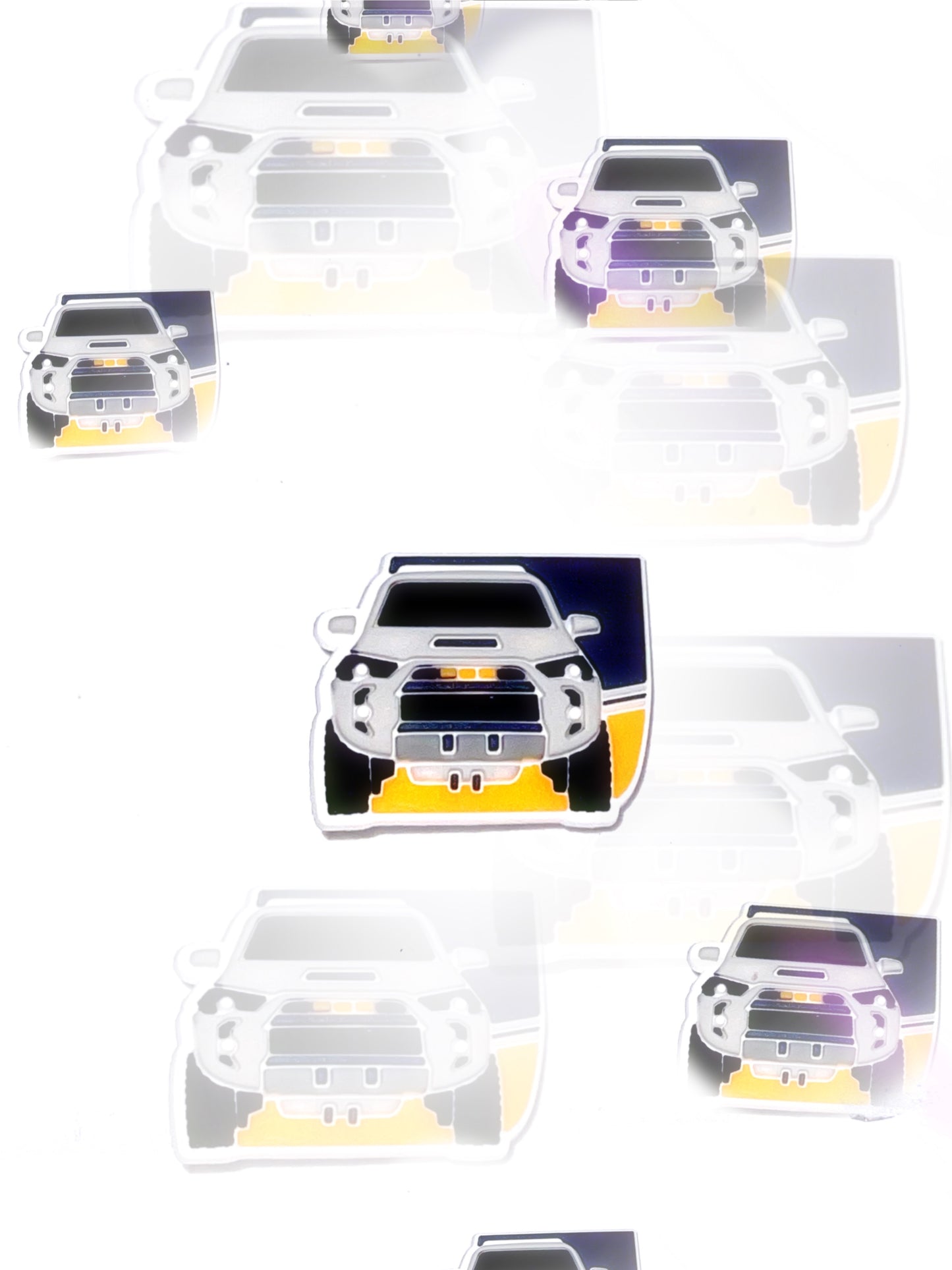White 4Runner croc charm