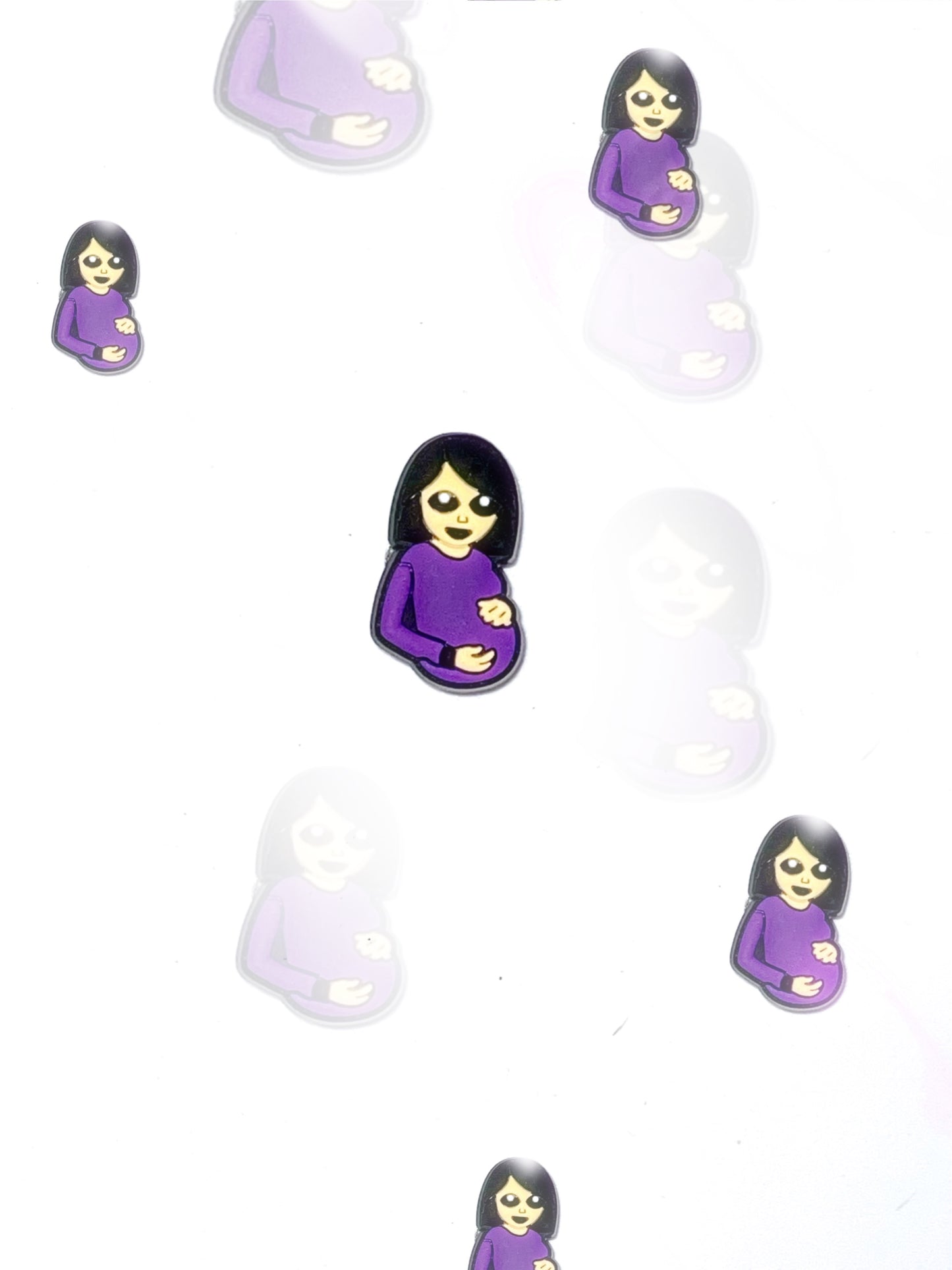 Pregnant croc charm