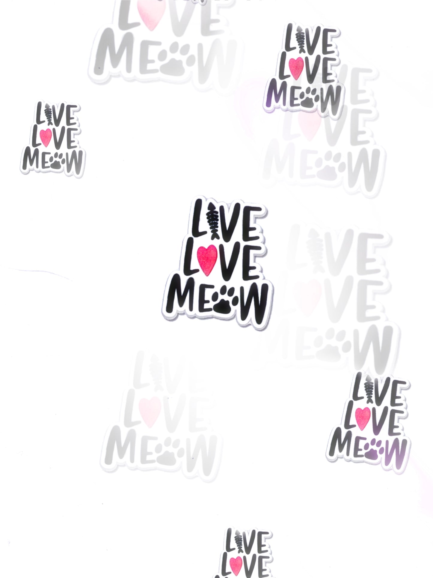 Live Love Meow croc charm