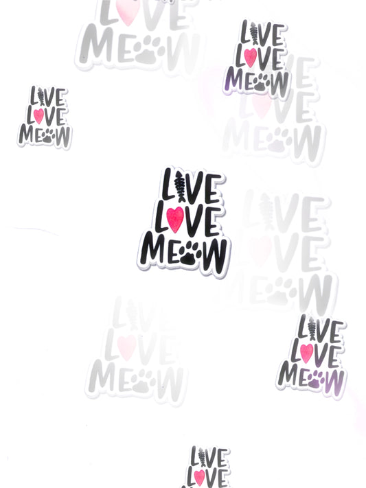 Live Love Meow croc charm