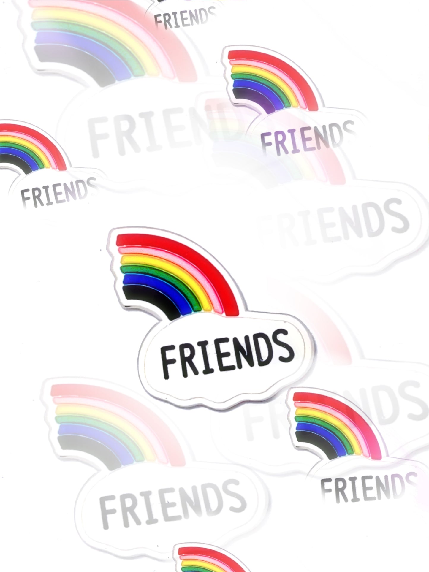 Best friends croc charm