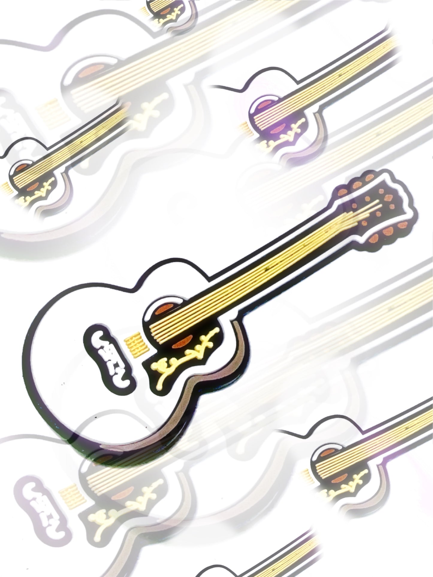 Guitar croc charm