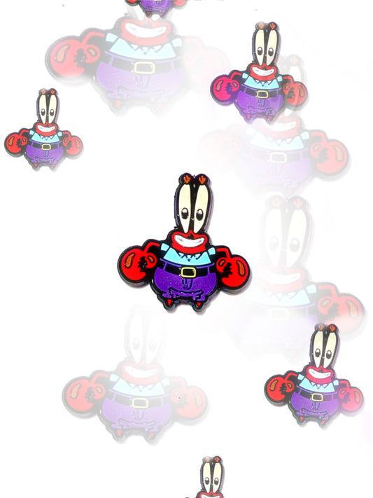 Mr. Krabs croc charm