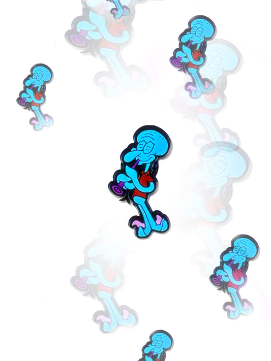 Squidward croc charm